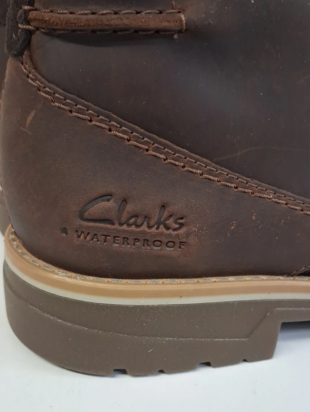 NWT Mens Clark's Morris Peak Waterproof Leather Boots Sz. 11.5